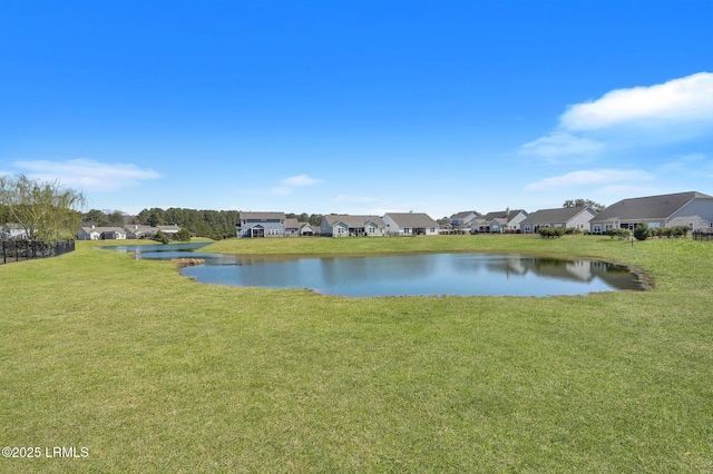 view of water feature featuring a residential view