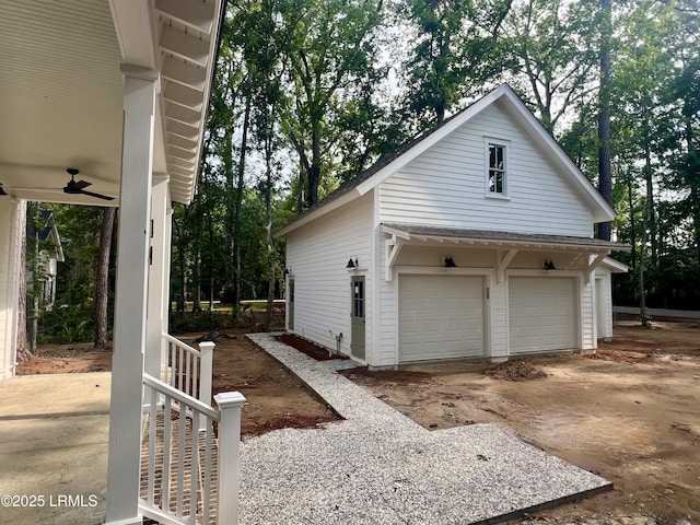 14 Heron Pt, Okatie, SC 29909 - garage featuring a ceiling fan