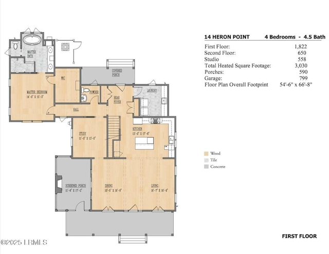 14 Heron Pt, Okatie, SC 29909 - view of home floor plan