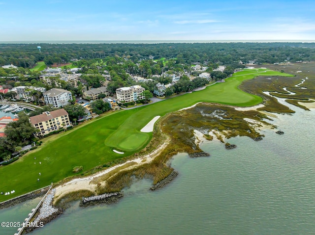 19 Stoney Creek Rd Unit 296, Hilton Head Island, SC 29928 - aerial view of a local golf course and a nearby body of water