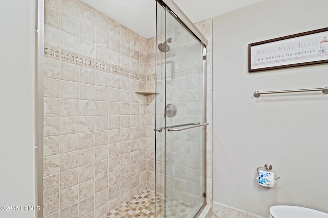 19 Stoney Creek Rd Unit 296, Hilton Head Island, SC 29928 - bathroom with a stall shower and toilet