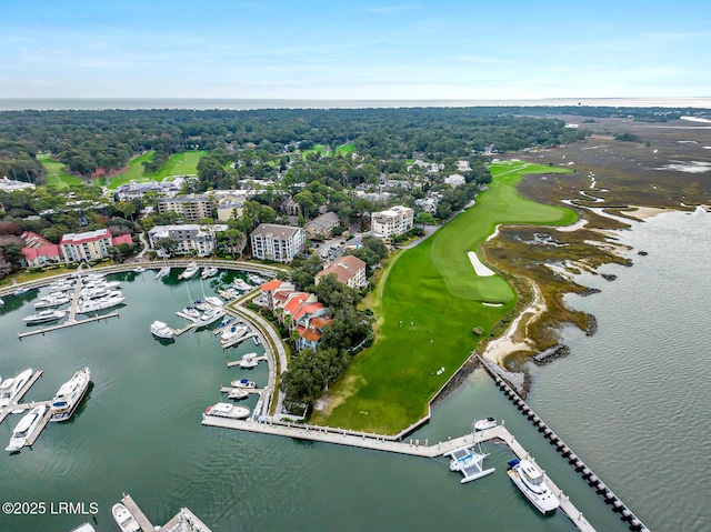 19 Stoney Creek Rd Unit 296, Hilton Head Island, SC 29928 - bird's eye view of a nearby body of water and numerous boat docks