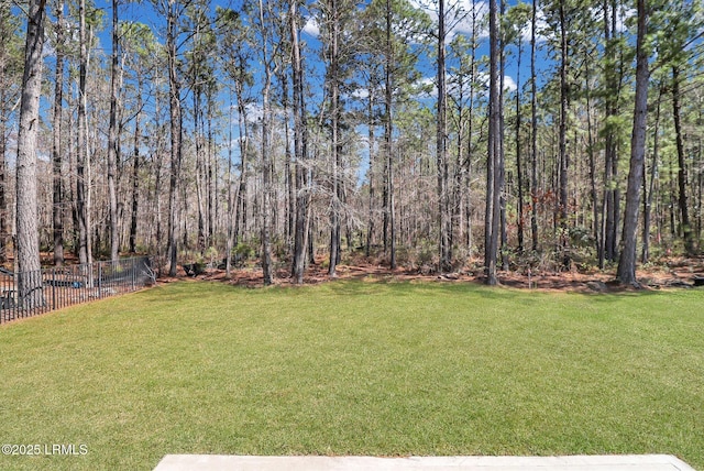 580 Rudy Dr, Hardeeville, SC 29927 - view of yard with a view of trees and fence