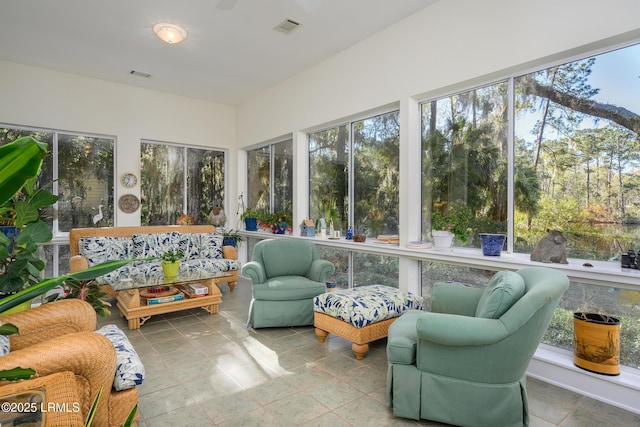 view of sunroom