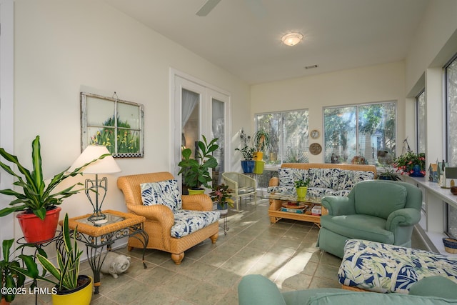 view of sunroom