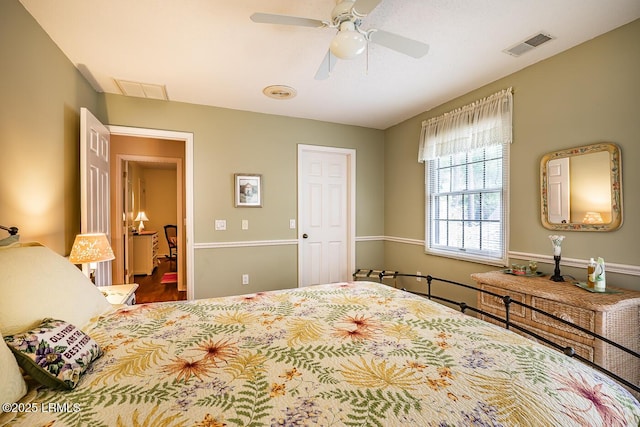 459 Bb Sams Dr, Saint Helena Island, SC 29920 - bedroom featuring visible vents and a ceiling fan