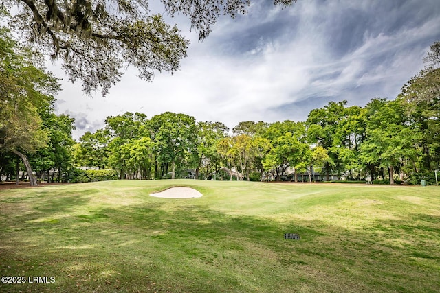 459 Bb Sams Dr, Saint Helena Island, SC 29920 - view of community with a lawn and view of golf course