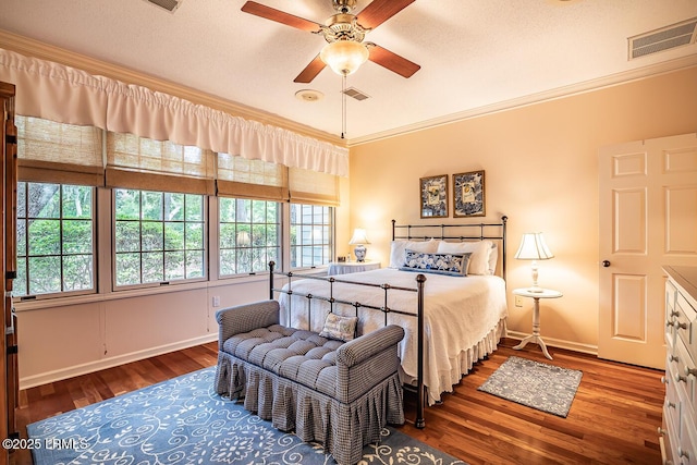459 Bb Sams Dr, Saint Helena Island, SC 29920 - bedroom featuring wood finished floors, visible vents, and ornamental molding