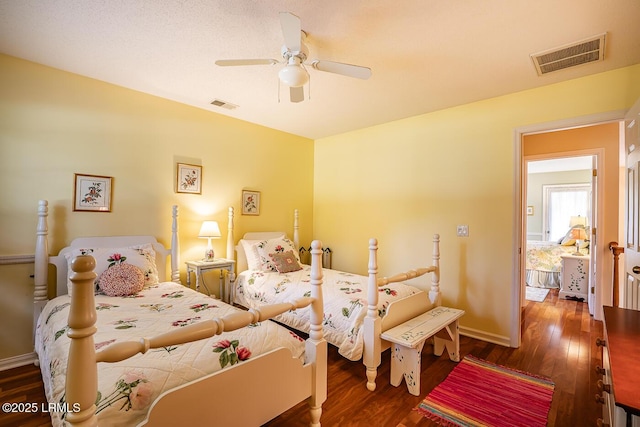 459 Bb Sams Dr, Saint Helena Island, SC 29920 - bedroom featuring baseboards, visible vents, and wood finished floors
