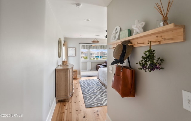 18 Sand Dollar Ct, Harbor Island, SC 29920 - hallway featuring light wood-type flooring