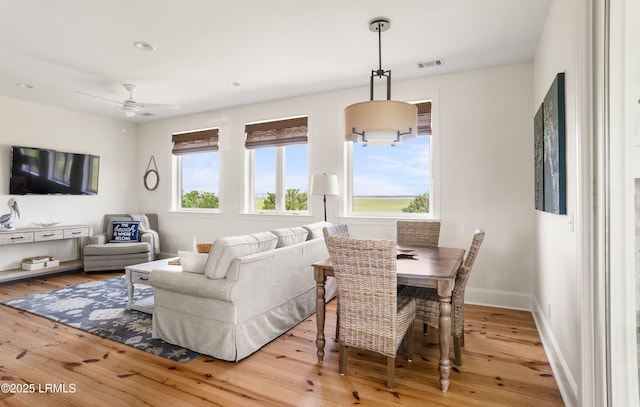 18 Sand Dollar Ct, Harbor Island, SC 29920 - living room featuring hardwood / wood-style flooring and ceiling fan