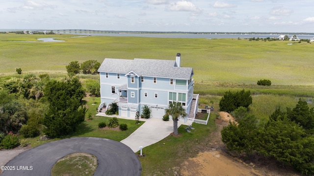 18 Sand Dollar Ct, Harbor Island, SC 29920 - bird's eye view with a water view and a rural view