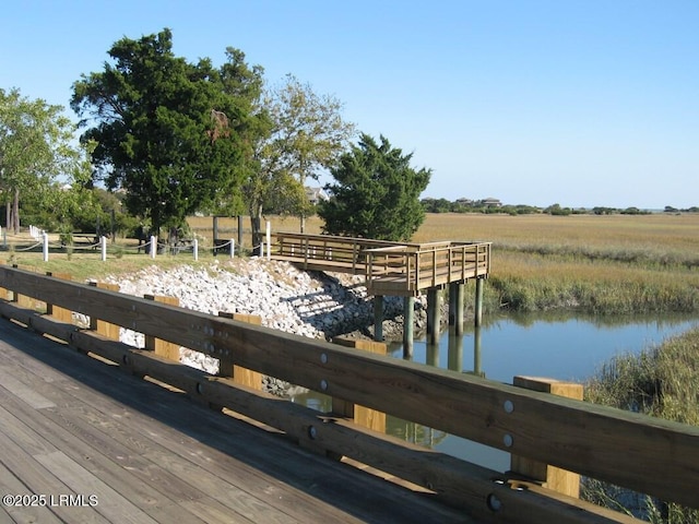 18 Sand Dollar Ct, Harbor Island, SC 29920 - dock area featuring a water view and a rural view