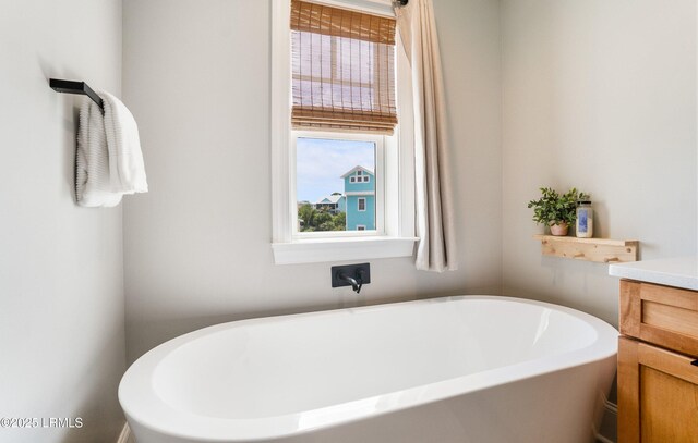 18 Sand Dollar Ct, Harbor Island, SC 29920 - bathroom with vanity and a bathtub