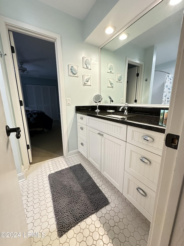 bathroom with vanity