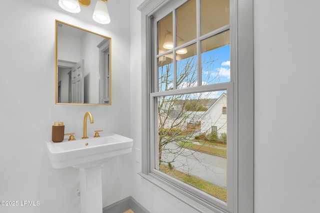 bathroom with a sink