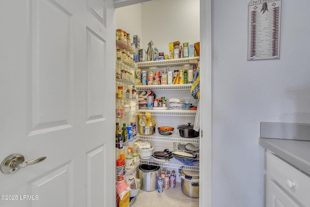 view of pantry