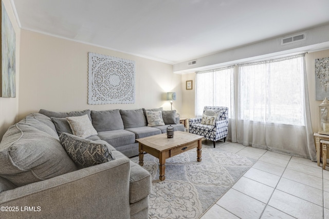 100 Mathews Dr Unit A15, Hilton Head Island, SC 29926 - living area with ornamental molding and light tile patterned floors