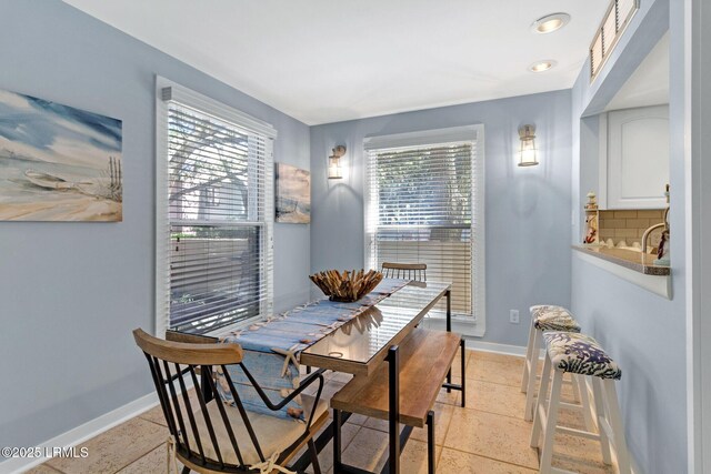 6 Lighthouse Ln Unit 963, Hilton Head Island, SC 29928 - dining area featuring baseboards and recessed lighting