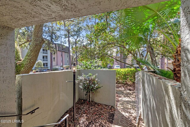 6 Lighthouse Ln Unit 963, Hilton Head Island, SC 29928 - view of patio / terrace with a residential view and a gate