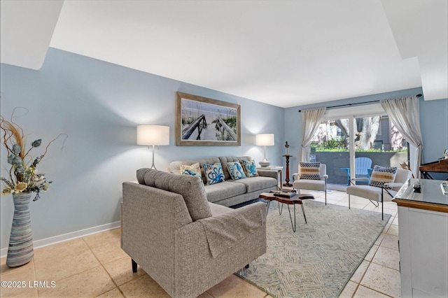 6 Lighthouse Ln Unit 963, Hilton Head Island, SC 29928 - living room with baseboards and light tile patterned flooring