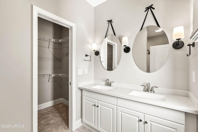 bathroom featuring vanity