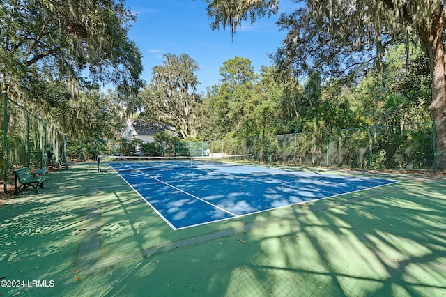 view of sport court