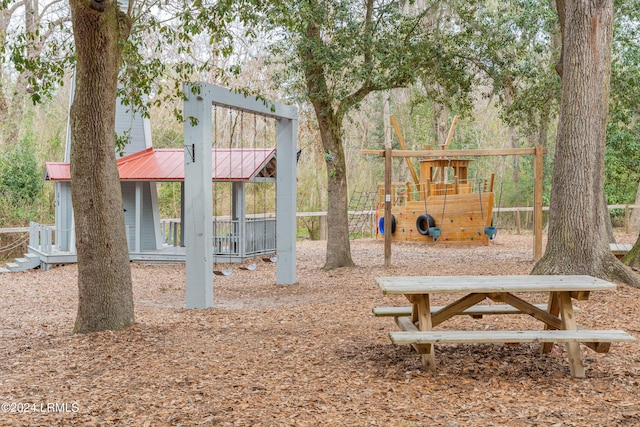 view of play area