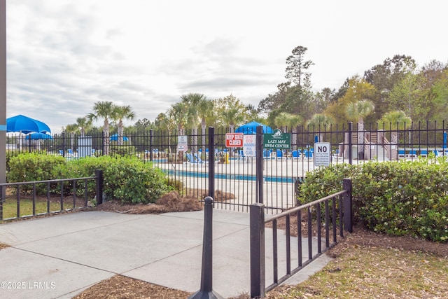 exterior space with fence