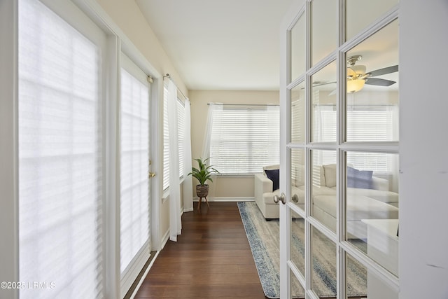 view of sunroom