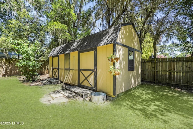 174 James St, Beaufort, SC 29902 - view of shed featuring a fenced backyard