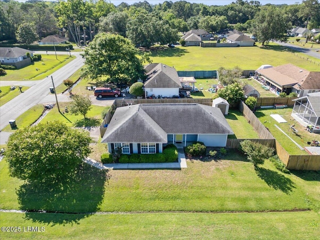 aerial perspective of suburban area