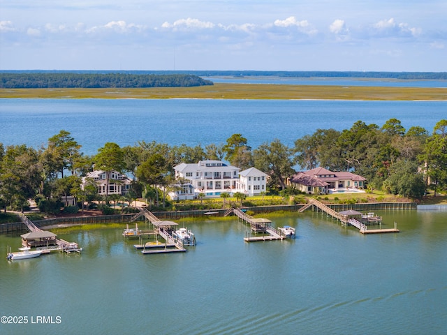 70 Brams Point Rd, Hilton Head Island, SC 29926 - water view with a dock