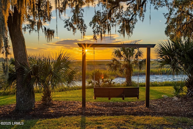 6 Abbey Row Unit 2A, Beaufort, SC 29906 - view of yard featuring a water view