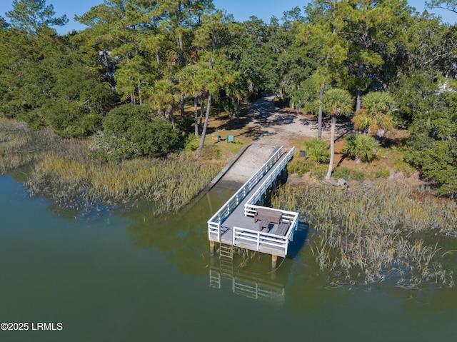 exterior space featuring a water view