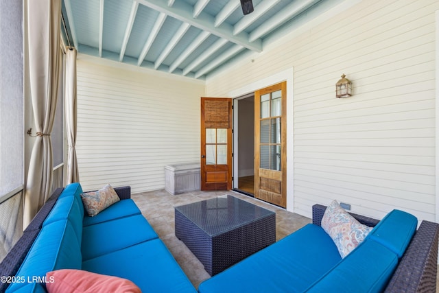 6 Abbey Row Unit 2A, Beaufort, SC 29906 - view of patio featuring outdoor lounge area