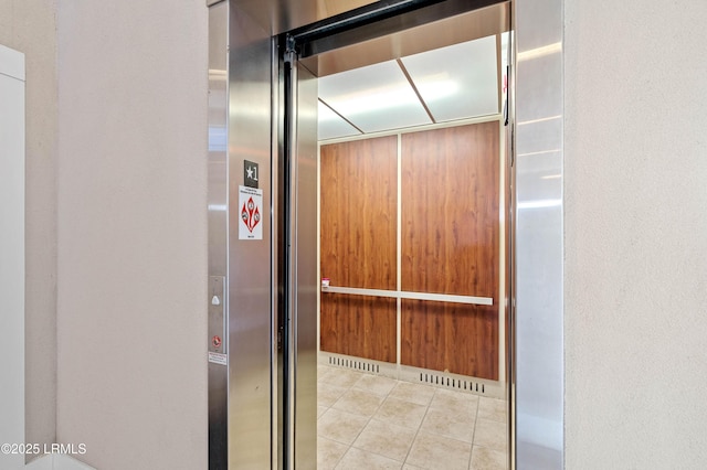 interior details featuring elevator