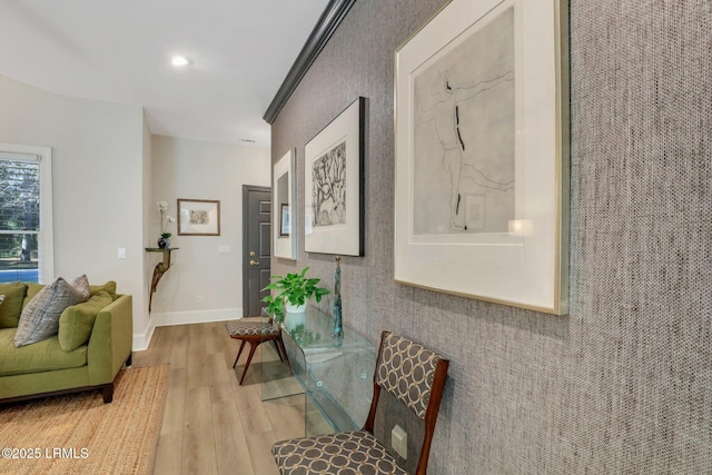 interior space featuring hardwood / wood-style flooring