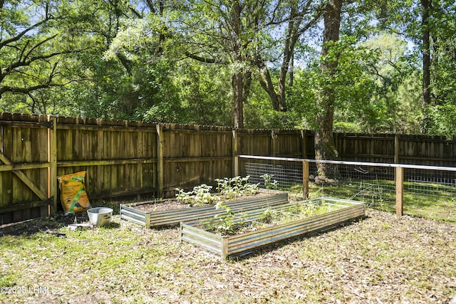 5 Summer Field Ct, Beaufort, SC 29907 - fenced backyard featuring a garden