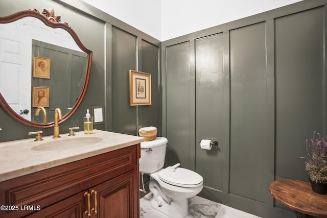 5 Summer Field Ct, Beaufort, SC 29907 - bathroom with marble finish flooring, toilet, and vanity
