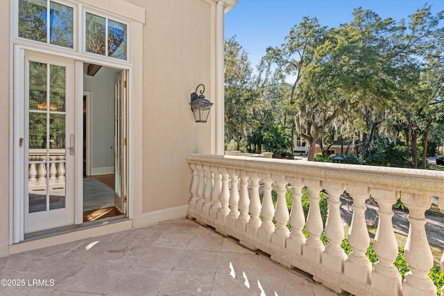 view of balcony