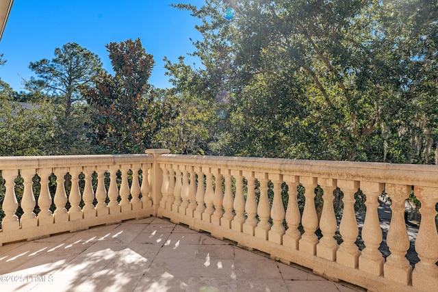 view of balcony