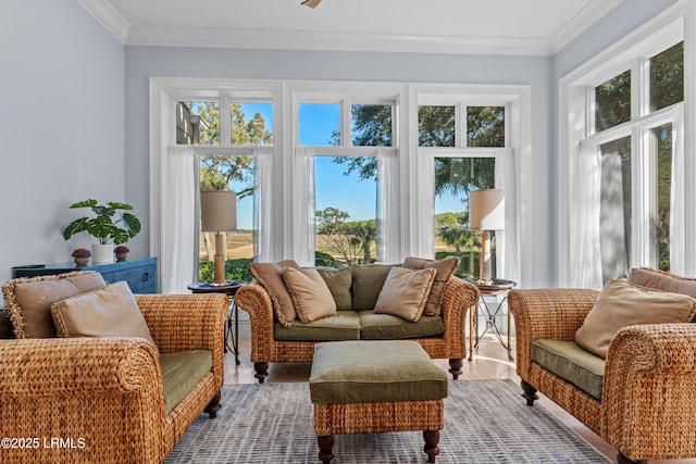 view of sunroom / solarium