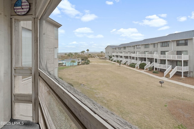 view of balcony