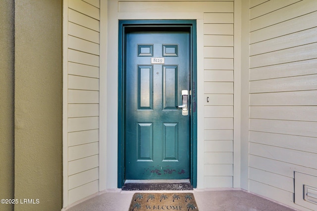 view of entrance to property