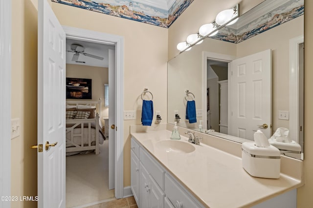 bathroom with vanity