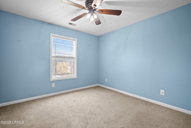 6 Broadland Cir, Bluffton, SC 29910 - carpeted empty room with a textured ceiling, ceiling fan, and baseboards