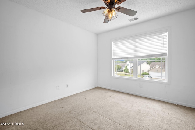 6 Broadland Cir, Bluffton, SC 29910 - carpeted empty room featuring a textured ceiling, baseboards, and a ceiling fan
