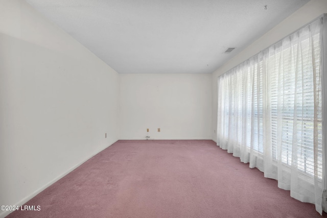 empty room featuring light colored carpet