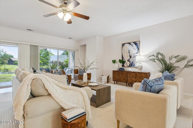 6 Pinyon Dr, Bluffton, SC 29909 - carpeted living room featuring a ceiling fan